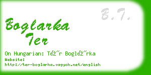 boglarka ter business card